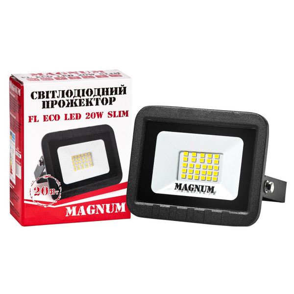 Прожектор Magnum FL ECO LED 20Вт Slim 6500К IP65 - фото №3