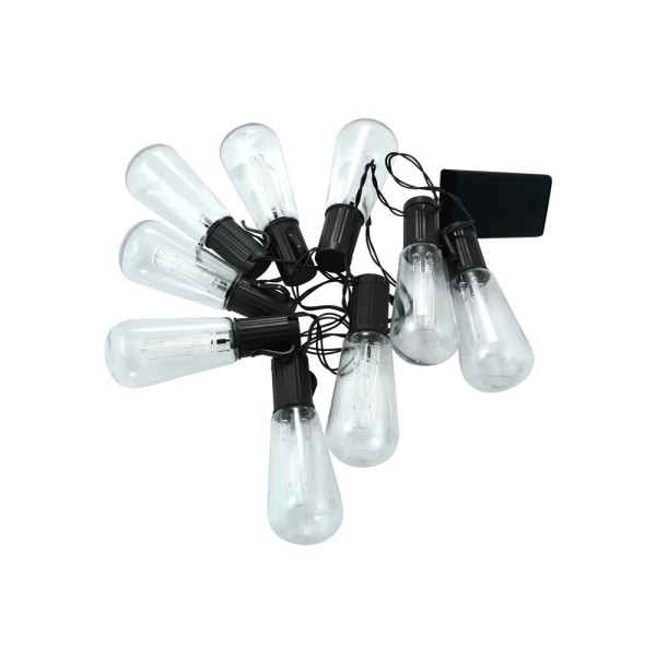 Гирлянда на батарейках Goldlux 312884 Edison LED 3000K IP20 черная