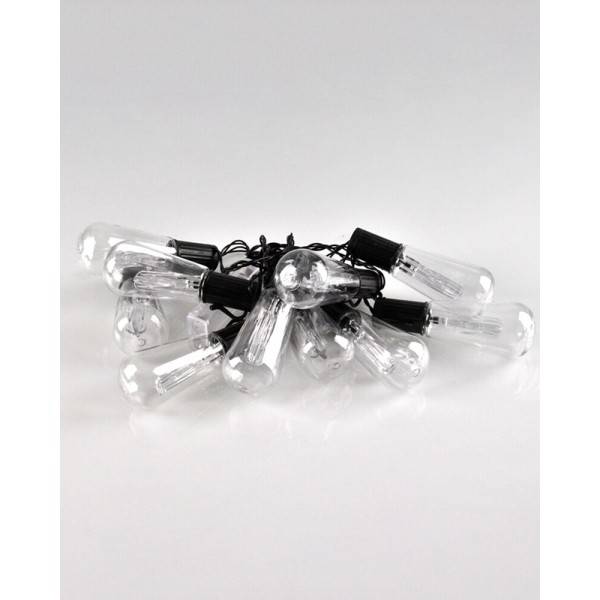 Гирлянда на батарейках Goldlux 312884 Edison LED 3000K IP20 черная - фото №1