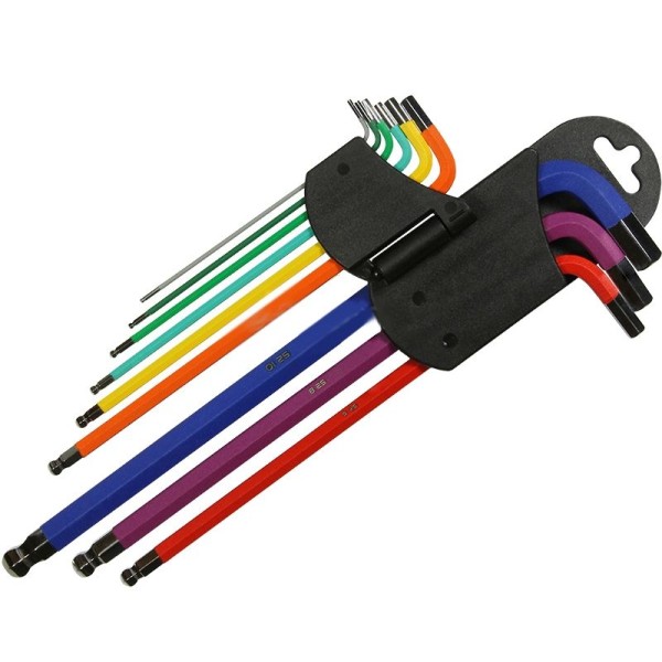 Набір шестигранних ключів Neo Tools 09-512 1.5-10мм (9шт) - фото №1