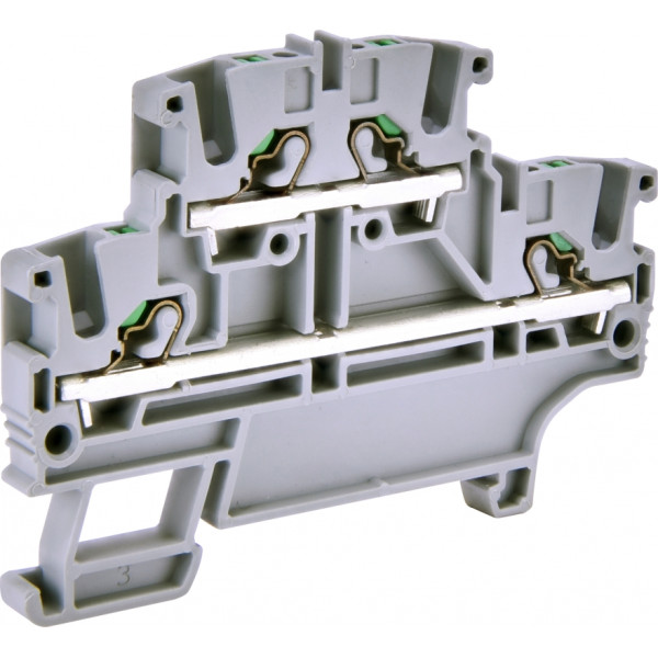 Дворівнева пружинна клема ETI ESH-EFD.2 сіра (3903267)