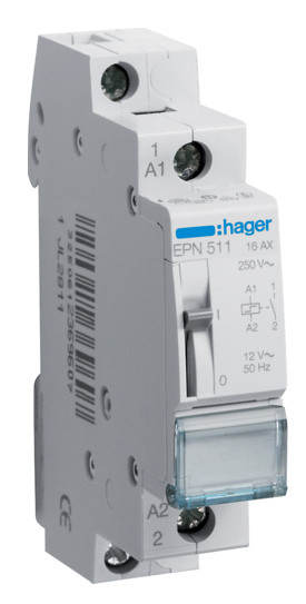 EPN511 (12В/16А, 1НО) Hager імпульсне реле