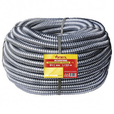 Металлорукав Sokol РЗЦ Standard Ø12 с протяжкой 50м (2.2.1.95565)