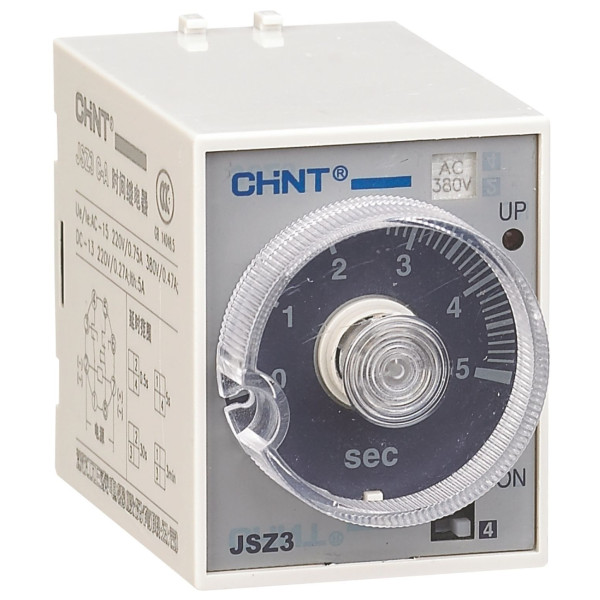 Реле часу багатодіапазонного типу Chint JSZ3A-B AC 220В 0,1-1/10/60с/6хв (294321)