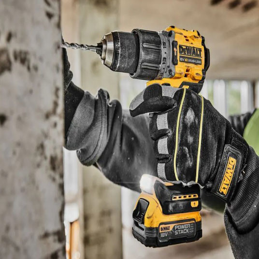 Ударная дрель-шуруповерт бесщеточная DeWALT DCD805E2T XR Li-Ion 18В 1,7Ач 90Нм патрон 13мм - фото №2