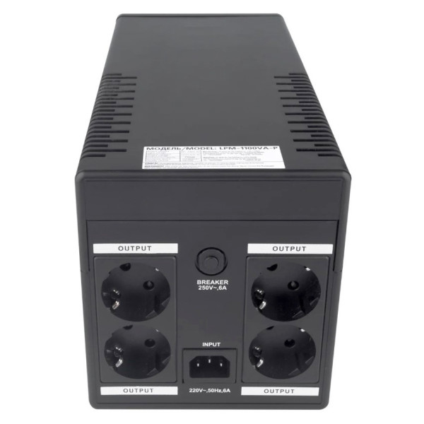 ДБЖ LogicPower LP10358 LPM-U1100VA-P(770Вт) - фото №2