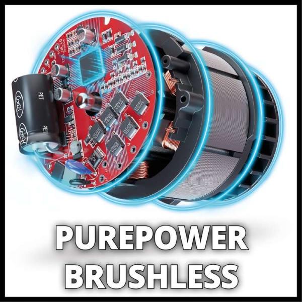 Ексцентрикова акумуляторна шліфмашина Einhell X-Change 18В Ø125мм в комплекті 3 шліфувальні аркуши Р60,Р80,Р120 без акумулятора (4462020) - фото №2