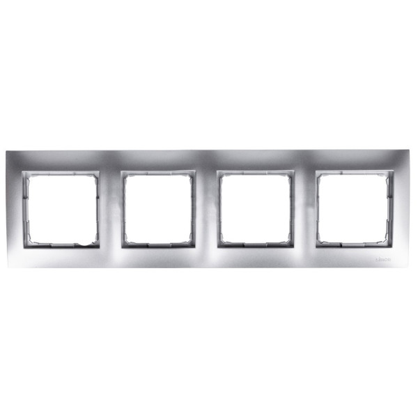 Четырехместная рамка Kontakt Simon Simon 54 Premium DR4/43 (серебро)