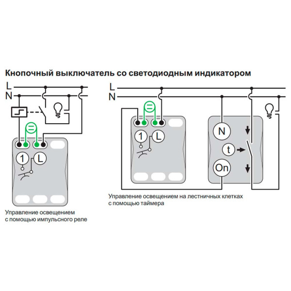 Двоклавішний кнопковий вимикач Schneider Electric MUR35228 з підсвічуванням IP55 (чорний) - фото №3