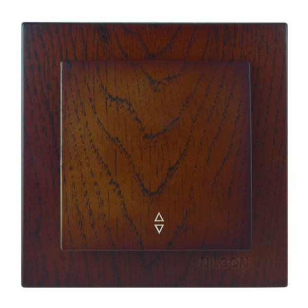 Вимикач Nilson Touran горіх 1кл прохідний ( 24271007 )