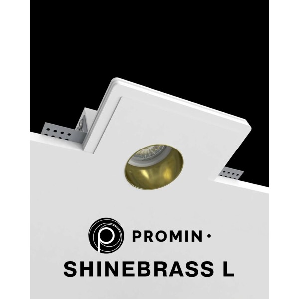 Точечный светильник Promin Shine Brass L GU10/GU5.3 1x10W IP20 Wh - фото №1