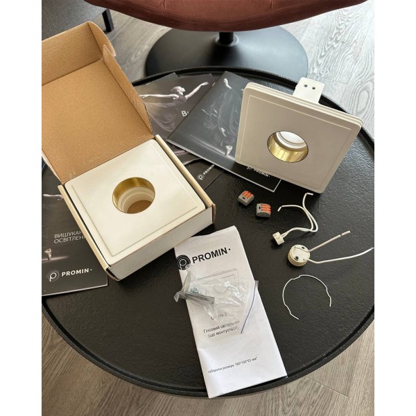 Точечный светильник Promin Shine Brass L GU10/GU5.3 1x10W IP20 Wh - фото №3