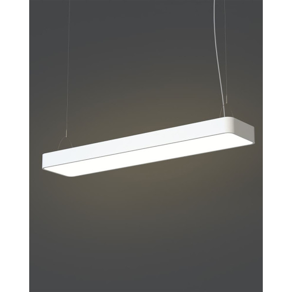 Подвесной светильник, люстра Nowodvorski 7545 Soft led T8LED 2x16W 3000K 4600Lm IP20 Белый - фото №2