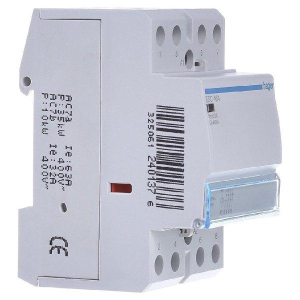 Контактор 63A ESC464 (4НЗ, 230В) 3м Hager - фото №2