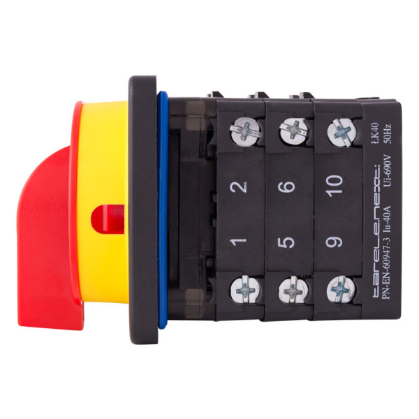 Щитовий пакетний перемикач E.Next LK40/3.323-ZК/45 3p 1-0-2 40А під пломбування (8635-200) - фото №1