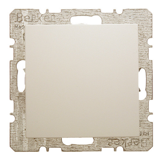 Заглушка з центральною панеллю без цоколя, біла Berker