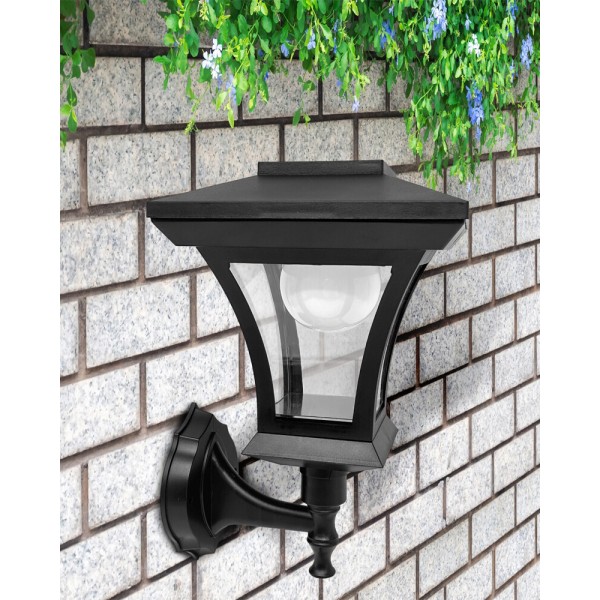 Вуличний світильник на сонячній батареї Goldlux 330918 Tirana LED 4000K IP44 чорний - фото №1