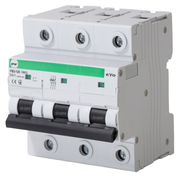 Автоматичний вимикач Promfactor EVO FB3-125 3P D 63A 15кА (FB3D3063)