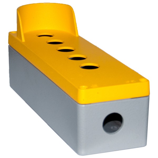 П'ятимісний алюмінієвий пост кнопковий з козирком TP Electric 3390-834-0600 80x250x70мм IP67 - фото №1