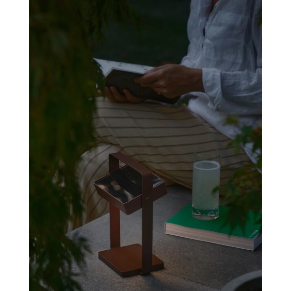 Уличный светильник на солнечной батарее Nordlux 2418035018 Saulio LED 1x3.5W 3000K 200Lm IP44 коричневый - фото №4