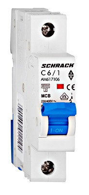 Автоматичний вимикач 25А 1P 6кА, Schrack Technik