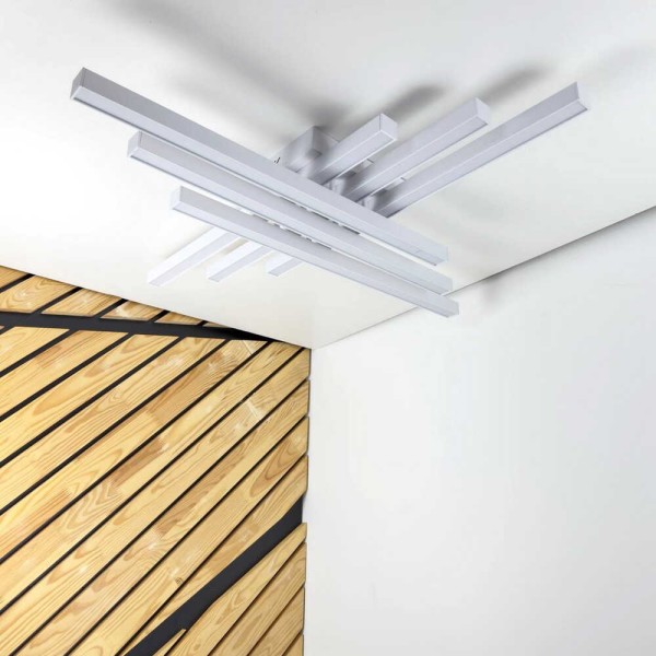 Світильник LED smart HIWAY+пульт квадрат 110W 3000-5000K IP20 білий ( 220815 )