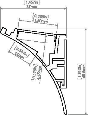 LED-профіль KLUS WERKIN, 1 метр - фото №7