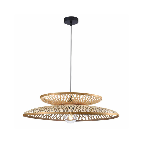 Люстра в стиле бохо, подвесной светильник Goldlux 329103 Bali E27 1x20W IP20 Бежевый - фото №2