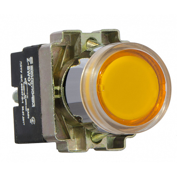 Кнопка Аско-Укрем XB2-BW3571 з підсвічуванням жовта (A0140010053) - фото №4