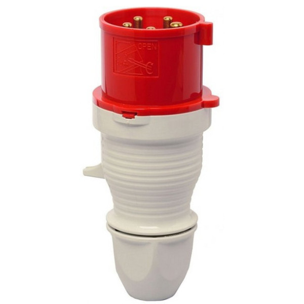 Трехфазный штекер на кабель WALTHER WL210 (3P+N+E) 16А 380V IP44