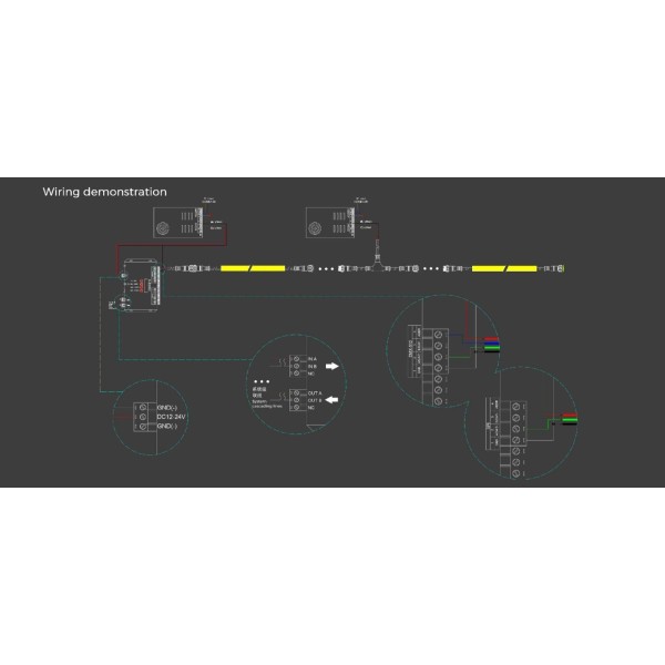 Адресний гнучкий неон COLORS 24V IP67 18W RGB-SPI 5м (NMT1312-SPI-24V-RGB) - фото №8