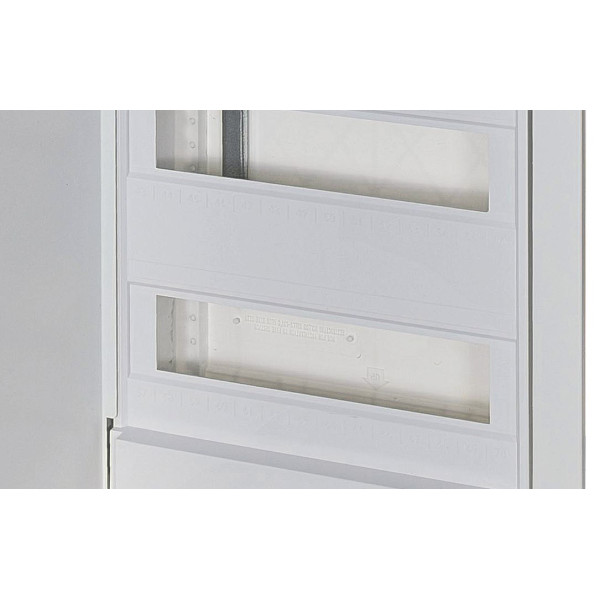 Металопластиковий електрощит ETI 001101029 ECG70 60+10 М з металевими білими дверцятами - фото №1