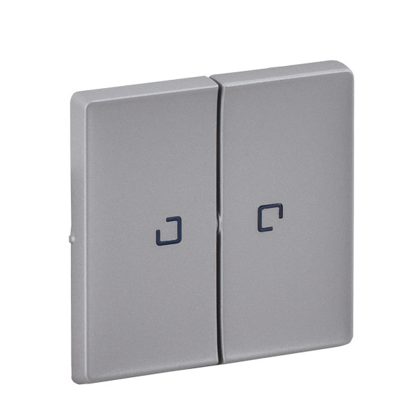 Клавиша 2-кл. выключателя с подсветкой Legrand Valena Life алюминий