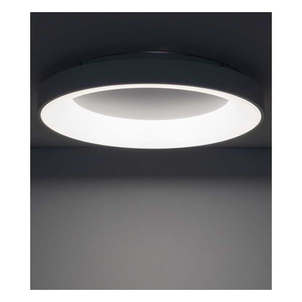 Потолочный светильник Nowodvorski 11205 Nikki Round LED 1x60W 4000K 5600Lm IP20 белый - фото №1