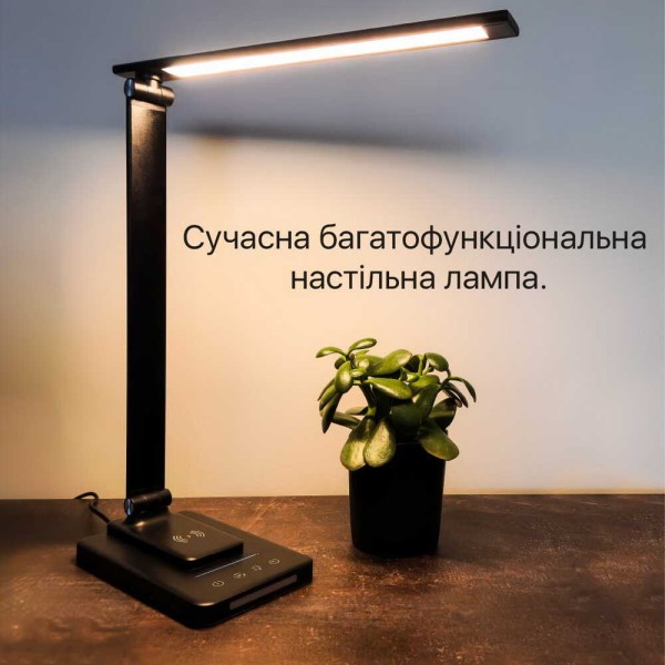 Світильник настільний LED SLIM 8W 3000-6500К срібний Violux ( 540501 ) - фото №5