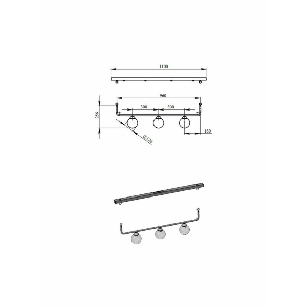 Підвісний світильник, люстра Pikart 23716-1 - фото №2