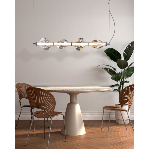 Подвесной светильник, люстра TK Lighting 18217 Elva LED 1x30W 3000K 3642Lm IP20 дымчатый - фото №4