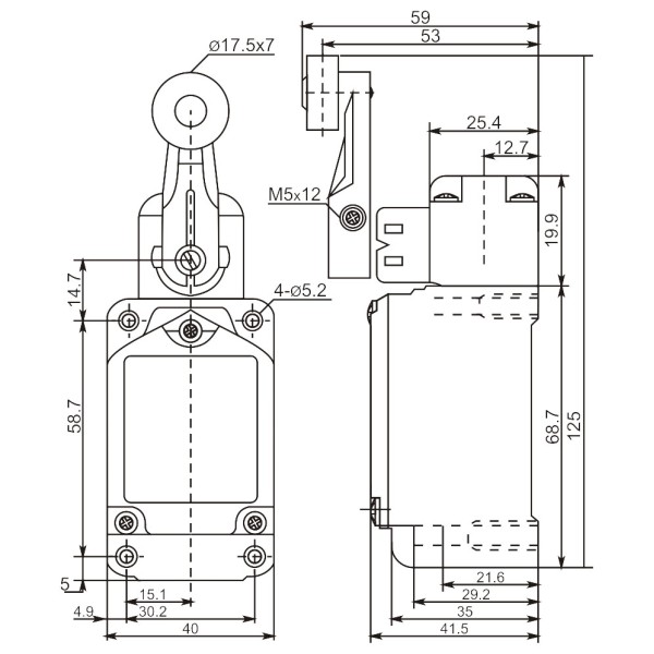 Концевой выключатель Promfactor FLS15M3167 - фото №1