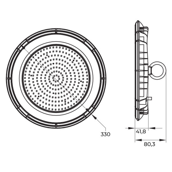 Подвесной светильник E.Next e.LED.ufo.stand.200.6500 200Вт 6500К IP65 (l0830016) - фото №3