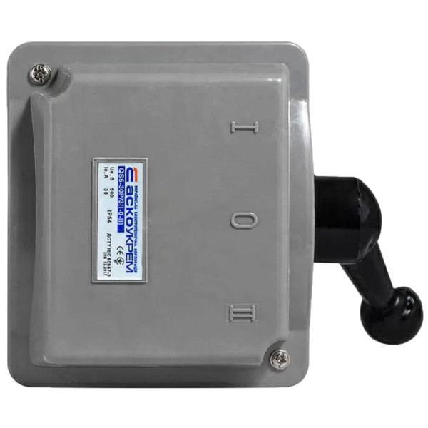 Рубильник Аско-Укрем QS5-30P/3 A0100010006 1-0-2 на 30А - фото №1