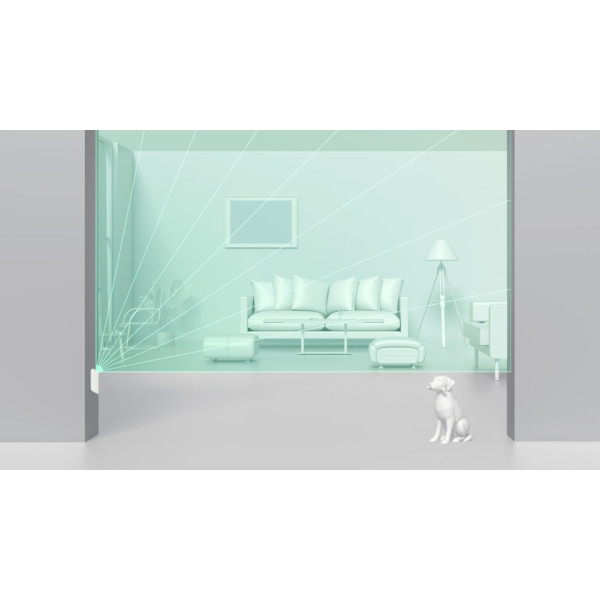 Беспроводной датчик выявления движения Ajax 12972 Motion Protect Curtain «штора» (белый) - фото №6