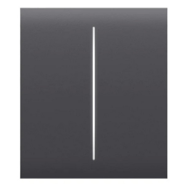 Клавиша умного выключателя 2кл Ajax 46028.140.GP CenterButton для LightSwitch графитовая (29824)