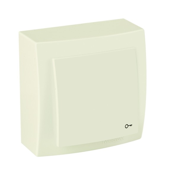 Выключатель Nilson Themis кремовый кнопка замка ( 26121014 )