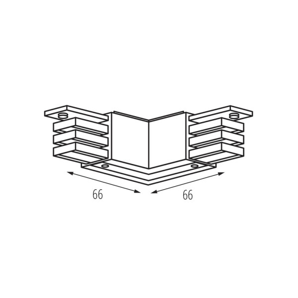 З'єднувач кутовий Kanlux 33243 Tear IP20 Bl - фото №1