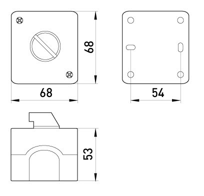 Пост управления с секторным переключателем 0-1, E.Next - фото №1