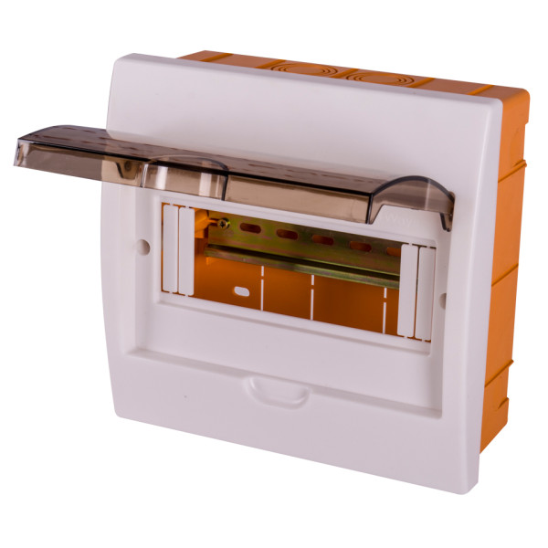 Вбудований пластиковий корпус E.Next e.plbox.stand.w.08k 8-модульний (s029101) - фото №1