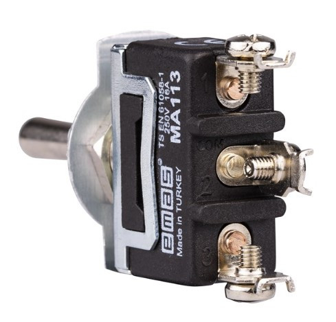 Тумблер EMAS MA113 ON-OFF-ON - фото №1
