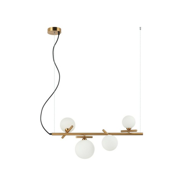 Підвісний світильник Italux PND-5622-4-BRO-W Reverso G9 4x25W IP20 латунний