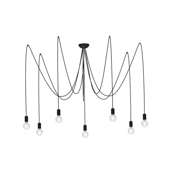 Люстра паук Nowodvorski 6785 Spider E27 7x25W IP20 черная