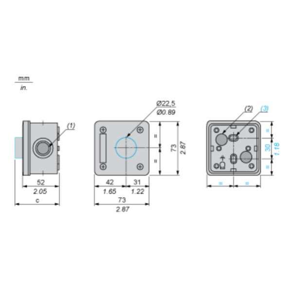 Кнопковий пост аварійної зупинки Schneider Electric XALEK1701 - фото №1